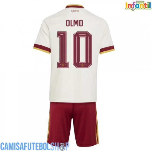 Camisa de time de futebol Espanha Dani Olmo #10 Replicas 2º Equipamento Infantil Mundo 2026 Manga Curta (+ Calças curtas)